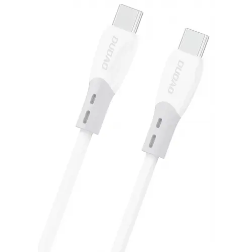Cablu Date si Incarcare USB-C - USB-C Dudao L25SC, 60W, 2m, Alb