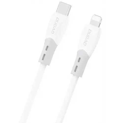 Cablu Date si Incarcare USB-C - Lightning Dudao L25SX, 30W, 1m, Alb