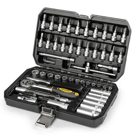 Set biti cu cheie clichet FIELDMANN F-FDG5020-53R, 53 piese