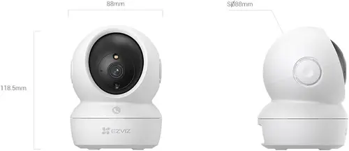 Camera de supravegher EZVIZ H6c Pro 2K, H.265, IR 10m, CMOS, Wifi