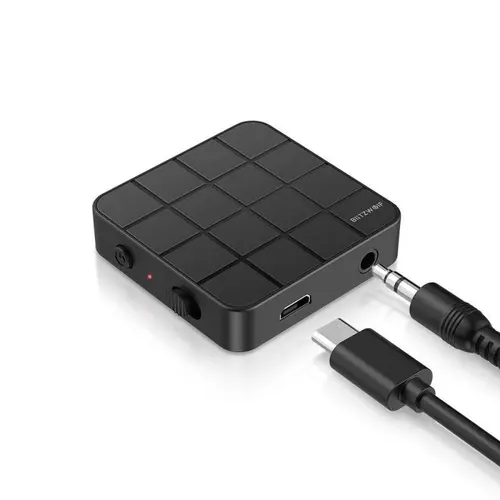 Transmitator si receptor audio BlitzWolf BW-BL2, AUX, 200 mAh, Bluetooth 5.0, Negru
