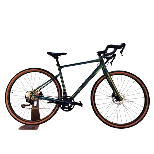 Bicicleta Gravel Devron 1.0, roti 28 inch, cadru M, 20 viteze, Verde