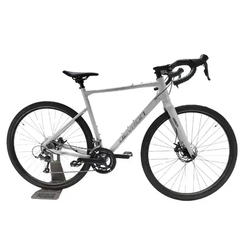 Bicicleta Gravel Devron 2.0, roti 28 inch, cadru XL, 16 viteze, Gri