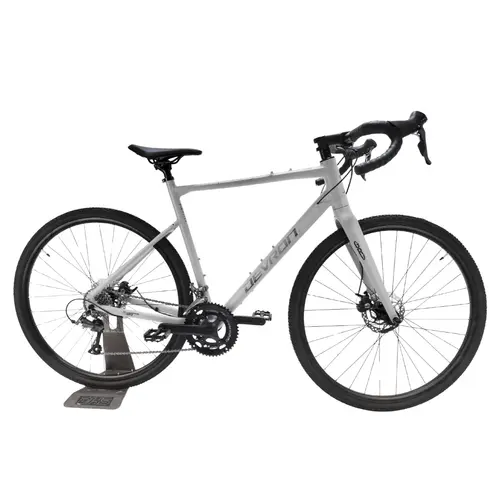 Bicicleta Gravel Devron 2.0, roti 28 inch, cadru XL, 16 viteze, Gri