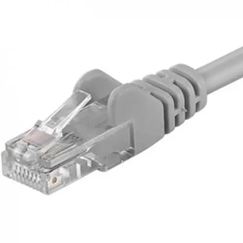 Patchcord UTP RJ45-RJ45 Categoria 6, 0.5m, gri, cupru integral, 26AWG