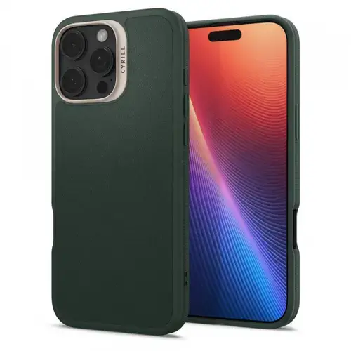 Husa MagSafe pentru Apple iPhone 16 Pro Max, Spigen, Cyrill Kajuk, Verde Satinata