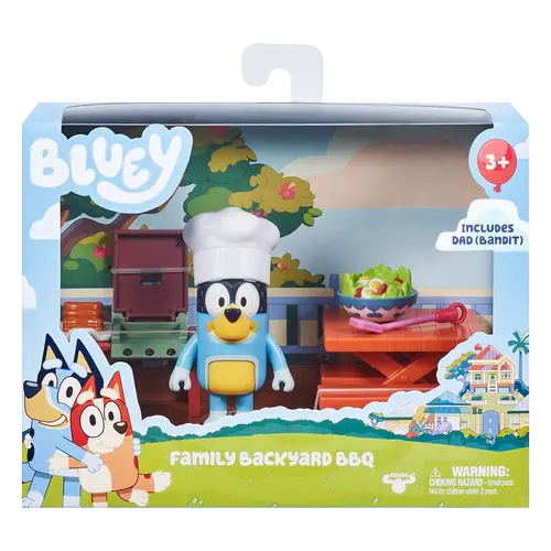 Set de joaca Bluey - Gratarul din spatele curtii, cu figurina inclusa