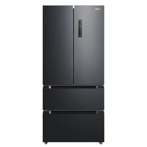Side by side VIVAX CFS-516DFD X, 516 L, Clasa E, Total No Frost si No Frost Multi Air Flow, Digital Touch Control LED, Iluminare interioara LED, Ultra-Silentios 35 dB, H 190, Dark Inox Premium