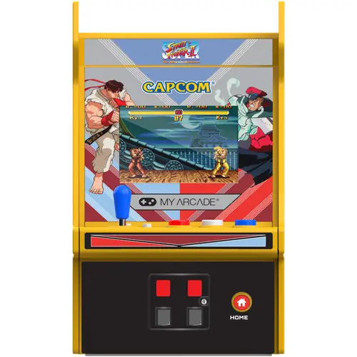 Consola portabila My Arcade Micro Player Pro 6.7inch Super Street Fighter II Portable Retro Arcade, 2 Jocuri