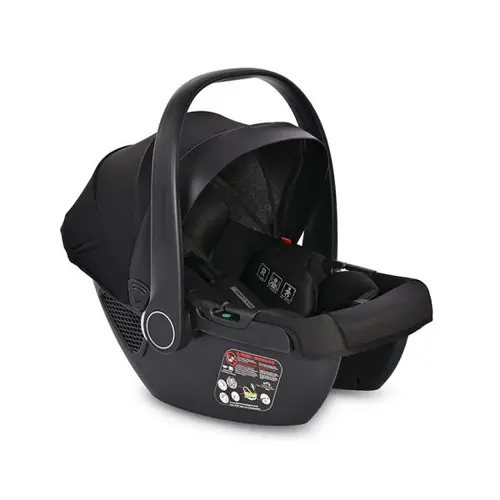 Cosulet auto pentru copii Lorelli Aria Luxe, panou de ventilatie, tetiera reglabila, maner reglabil, 0-15 Luni, 40-87 cm, Negru