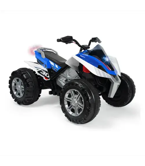 ATV electric pentru copii Injusa Quad Rage, 12V, model silentios, pornire cu cheie, frana electrica, 3 ani+