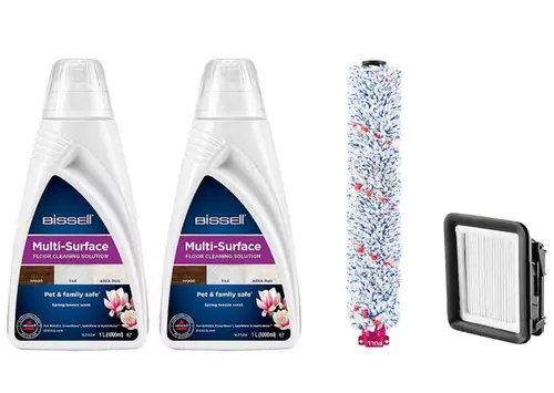 Pachet curatenie Bissell MultiSurface CrossWave, Detergent, 2 x 1789L + Rola + Filtru