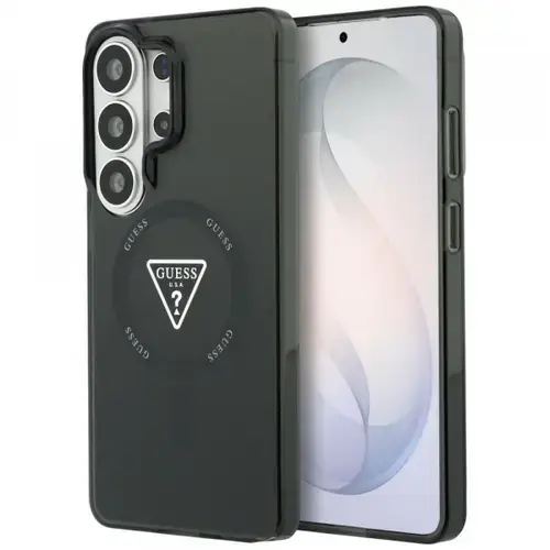 Husa MagSafe pentru Samsung Galaxy S26 Ultra S948, Guess, IML Gradient Triangle Logo, Neagra