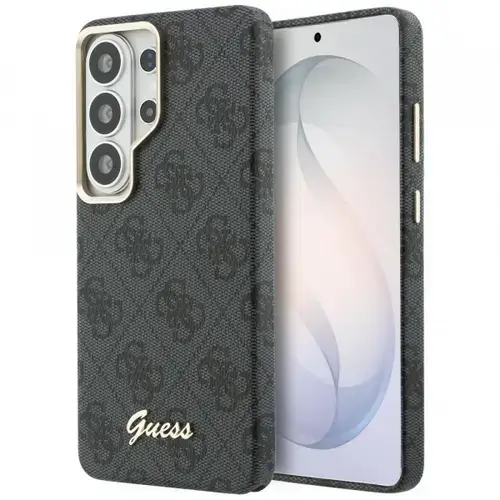 Husa MagSafe pentru Samsung Galaxy S26 Ultra S948, Guess, 4G Script Logo, Neagra