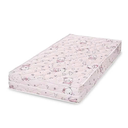 Saltea pat Lorelli Relax, 70 x 140 x 12 cm, spuma elastica, Roz