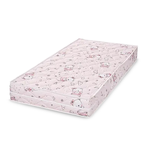 Saltea pat Lorelli Relax, 70 x 140 x 12 cm, spuma elastica, Roz