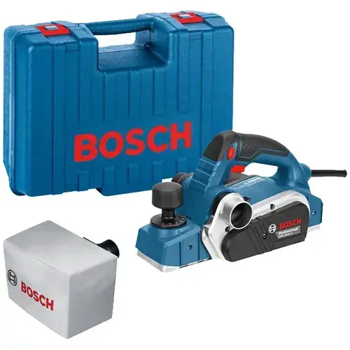 Rindea Bosch Professional GHO 26-82 D, 710 W, 230 V, 82 mm latime rindea, 18.000 RPM, cheie hexagonala WAF, punga textile filtrare praf, limitator paralel