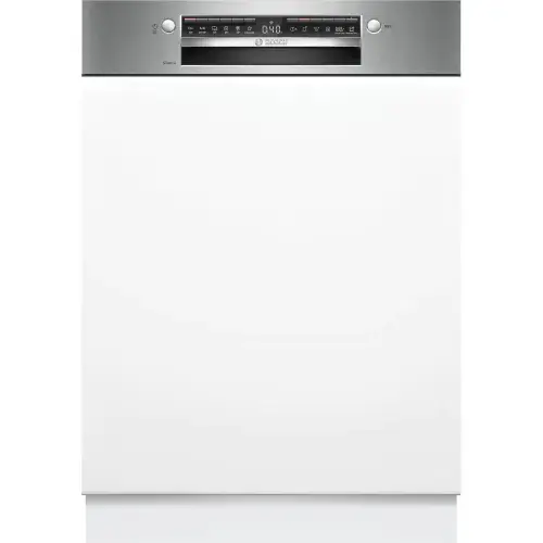 Masina de spalat vase semi-incorporabila Bosch SMI4HVS14E, 14 seturi, 6 programe, Home Connect, ExtraDry, Hygiene Plus, EcoSilence Drive, DosageAssist, Clasa C, 60 cm