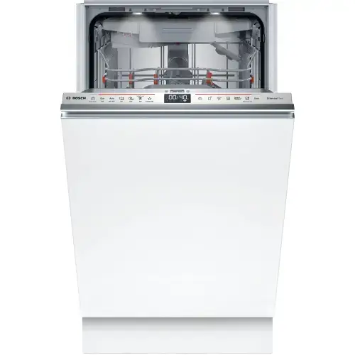Masina de spalat vase incorporabila Bosch SPV6EMX09E, 10 seturi, 6 programe, Touch control, Home Connect, Time light, Emotion light, EfficientDry, EcoSielence Drive, DosageAssist, Hygiene Plus, Clasa B, 45 cm