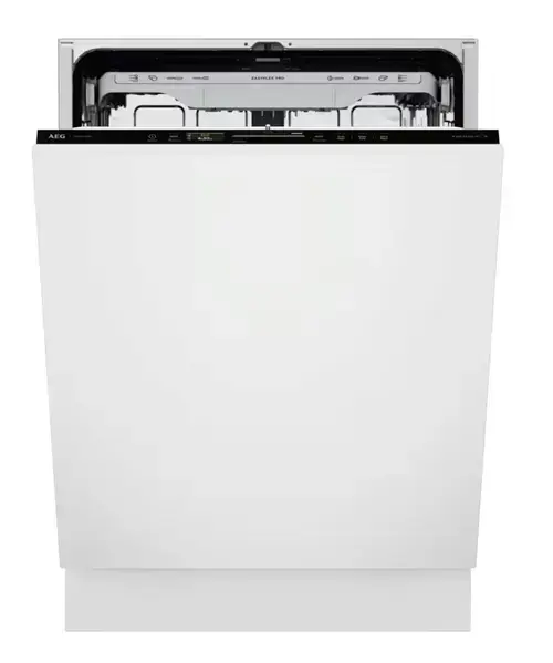 Masina de spalat vase incorporabila AEG GlassCare 9000 NG97IX50PK, 14 seturi, 8 programe, Clasa A, Ecran LCD, Tehnologie AirDry, 60 cm