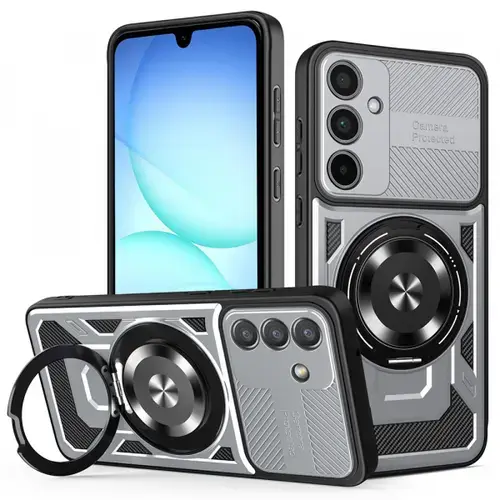 Husa pentru Samsung Galaxy A37 5G, Techsuit, RuggedCam, Gri