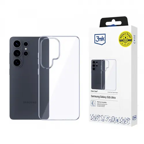 Husa pentru Samsung Galaxy S26 Ultra S948, 3MK, Clear, Transparenta