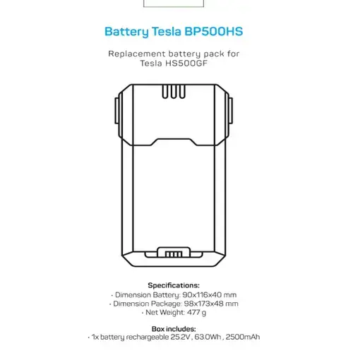 Baterie reincarcabilă Tesla BP500HS 25.9V 2500mAh pentru aspirator vertical