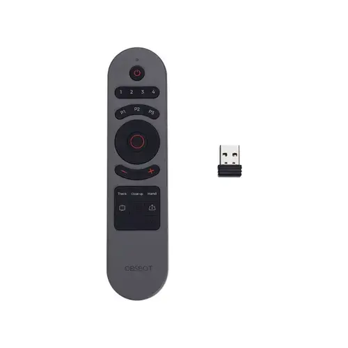 Telecomanda Obsbot Tiny Smart Remote 2, gri, design elegant, functii AI
