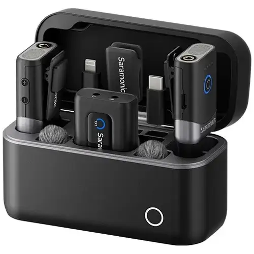 Kit Microfon wireless Saramonic Mix, 2x microfon, 1x receptor, Wireless, Type-C, Lightning