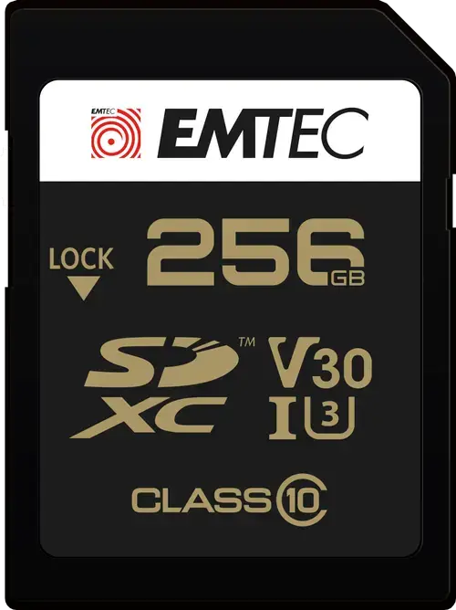 Card de memorie Emtec SpeedIN Pro, 256GB, SDXC, V30, A1, 4K