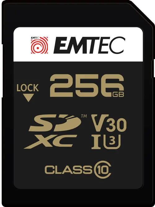 Card de memorie Emtec SpeedIN Pro, 256GB, SDXC, V30, A1, 4K