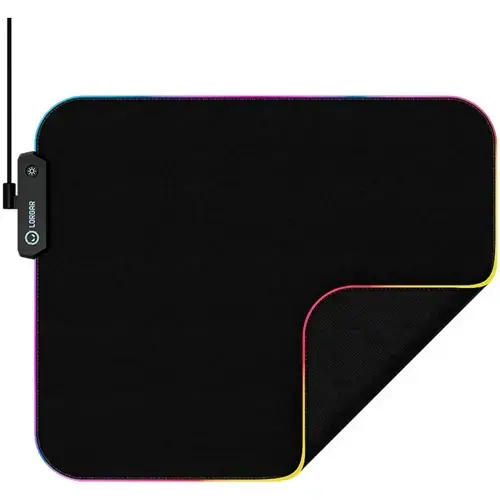 Mousepad gaming Lorgar Steller 913 RGB 360x300, Negru