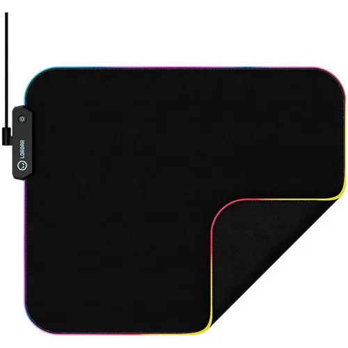Mousepad gaming Lorgar Steller 913 RGB 360x300, Negru