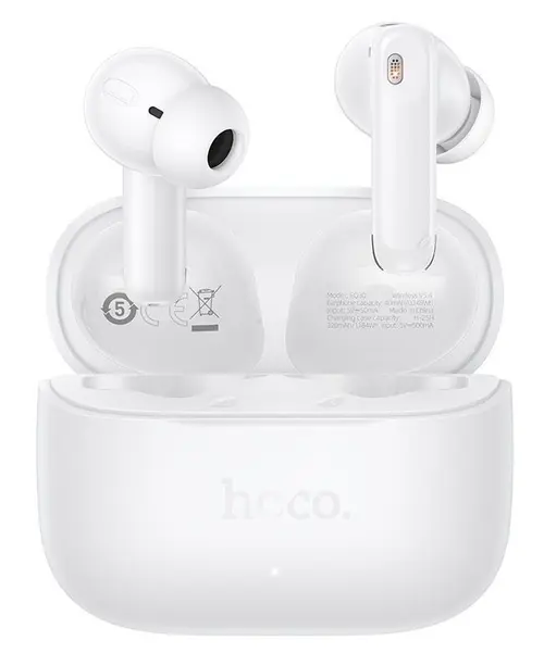 Casti True Wireless HOCO EQ30, Bluetooth, Alb