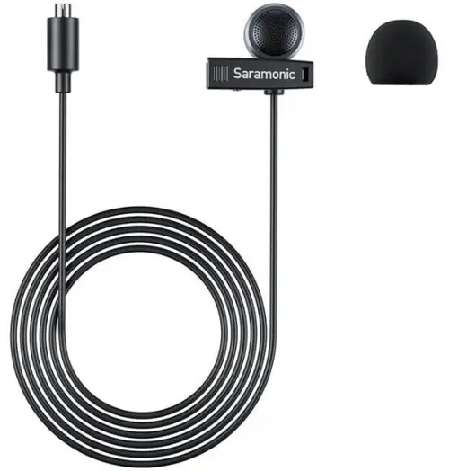 Microfon Lavaliera Saramonic Air, negru, 9.7mm, design rotunjit