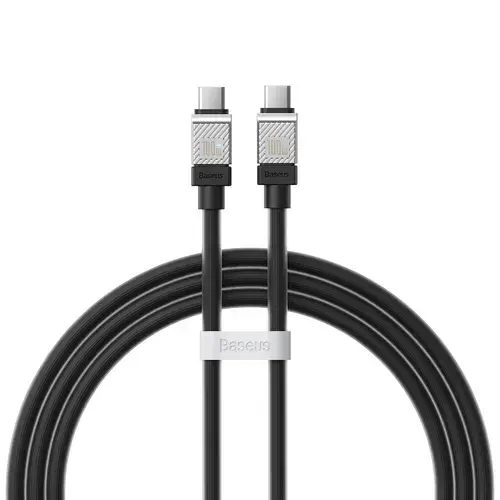 Cablu Date si Incarcare USB-C - USB-C Baseus CoolPlay, 100W, 2m, Negru CAKW000301