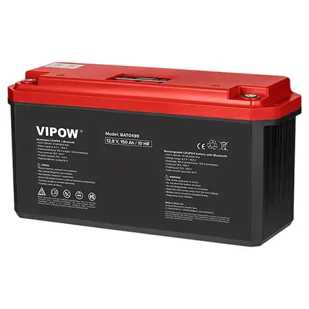 Acumulator LiFePO4 cu functie Bluetooth, Vipow BAT0498