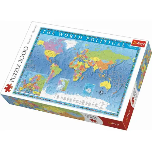 Puzzle Trefl Harta politica a lumii, 2000 piese