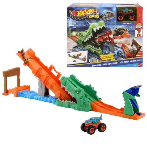 Set de joaca Hot Wheels Monster Truck - Provocarea crocodilului