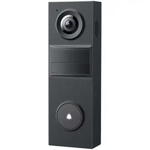 Camera de supraveghere wireless cu sonerie TP-Link Tapo D205, 2K 3MP, unghi de vizualizare larg 160°, detectare inteligenta de persoane, baterie reincarcabila 5200mAh, suporta panou solar Tapo, Two-Way Audio, IP54