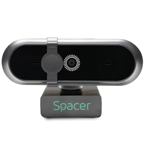 Camera web Spacer SPWB-CAMFHD-03, FULL-HD 1080P cu auto focus si rezolutie video 1920 x 1080, Negru