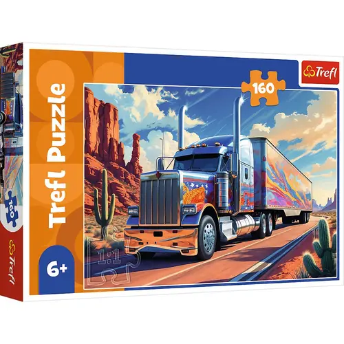 Puzzle Trefl cu 160 de piese - Camion pe drum