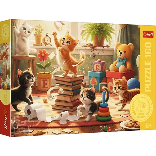 Puzzle Trefl 160 piese Poftelor Pisicii, 6 ani +