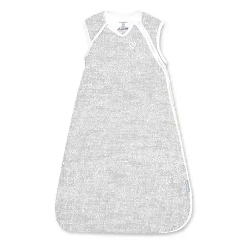 Sac de dormit Ingenuity Swaddle Me Night Sack Sleeper, 3-18 luni, 2.5 TOG, bumbac, Gri