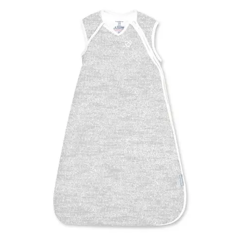 Sac de dormit Ingenuity Swaddle Me Night Sack Sleeper, 3-18 luni, 2.5 TOG, bumbac, Gri