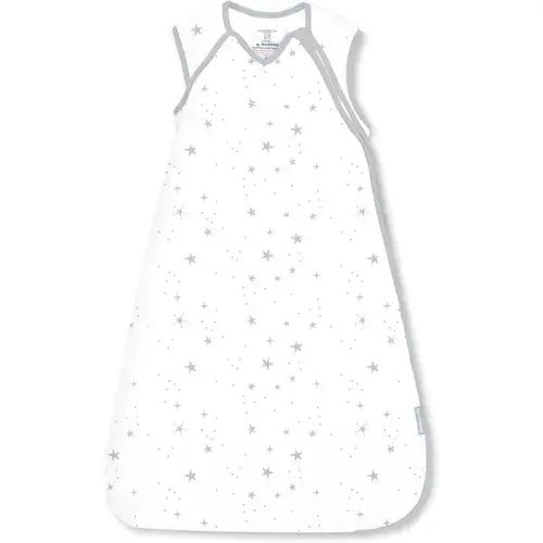 Sac de dormit Ingenuity Swaddle Me Night Sack Sleeper, 3-18 luni, 2.5 TOG, bumbac, Alb