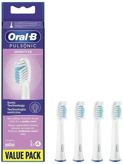 Rezerve periuta de dinti Oral-B Pulsonic Sensitive SR32S-4, 4 bucati