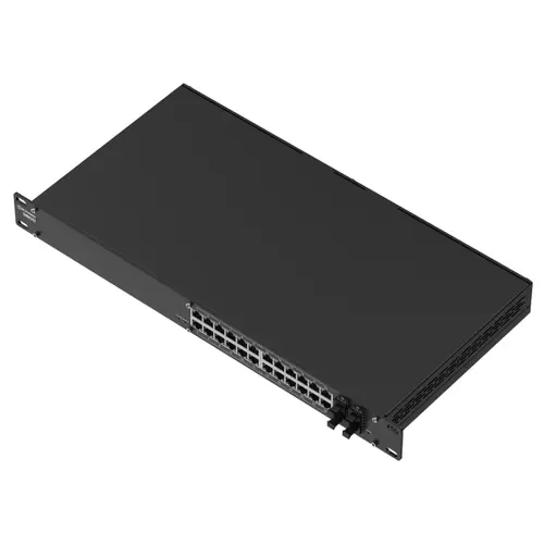 Switch Teltonika SWM282, 24xLAN, 24xGigabit, PoE+, 4xSFP, 300W, Rack