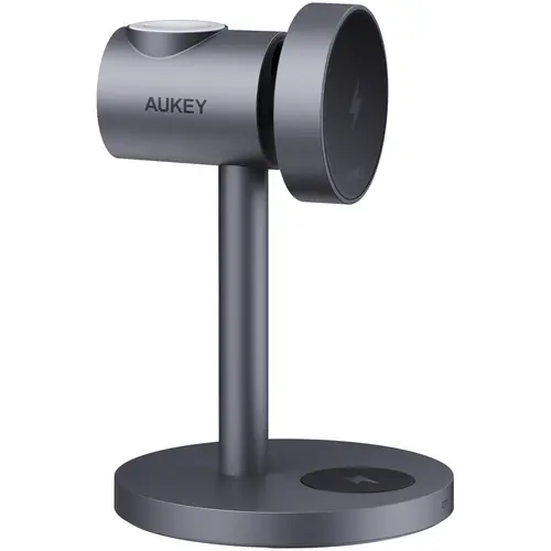 Incarcator AUKEY LC-MC311 3-in-1 desktop magnetic wireless charger, QI 2.0, 30W