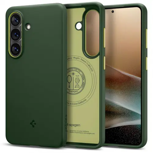 Husa MagSafe pentru Samsung Galaxy S26 S942, Spigen, Caseology Nano Pop, Verde